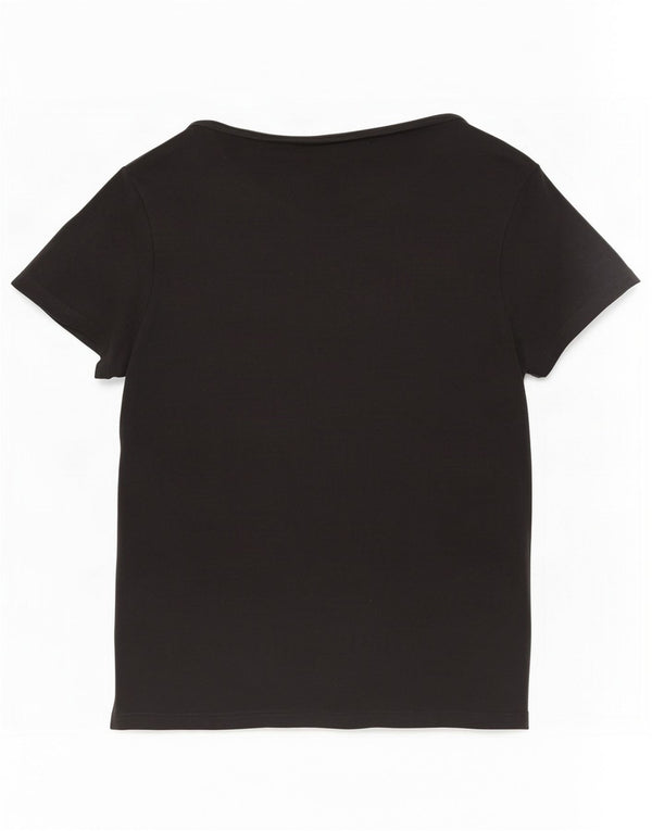 Γυναικείο T-Shirt Levi's Top UK 14 Large μαύρο βαμβακερό