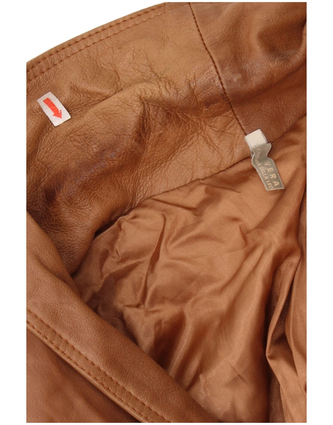 VINTAGE Ανδρικό δερμάτινο μπουφάν UK 44 2XL Καφέ Δερμάτινο