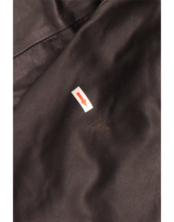 Vintage Ανδρικό Δερμάτινο Μπουφάν UK 40 Large Μαύρο