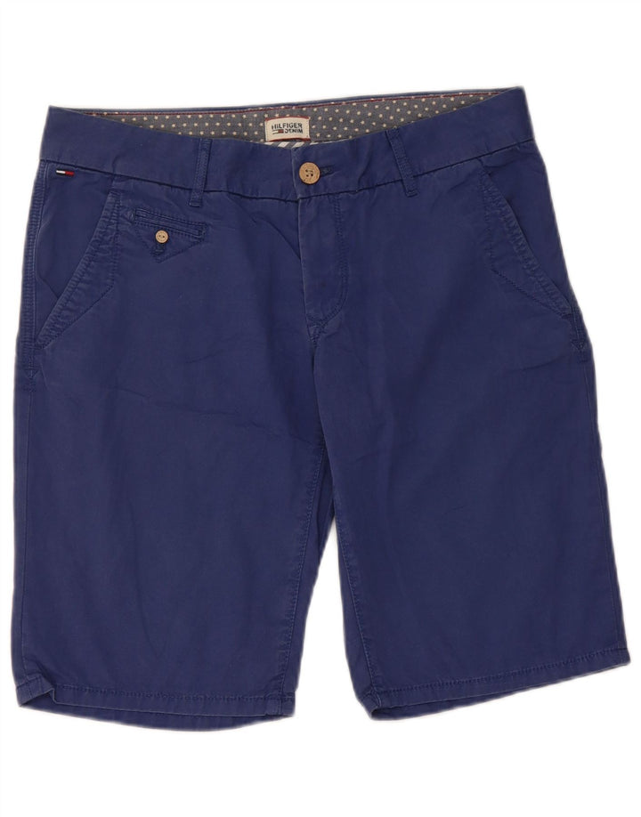 Γυναικείο σορτς Chino Tommy Hilfiger W28, μεσαίο μπλε βαμβακερό