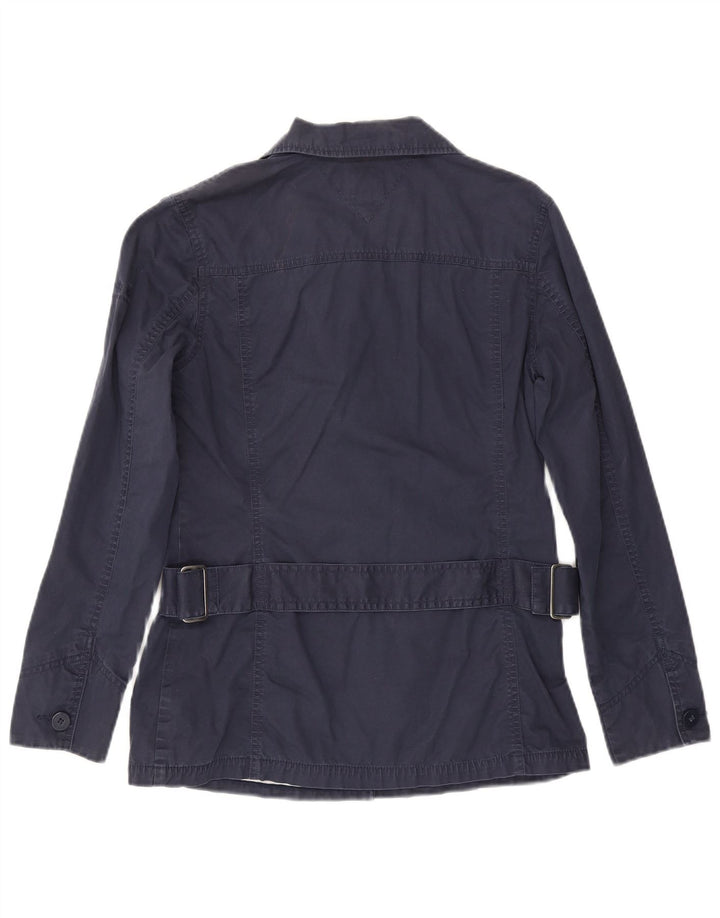 Tommy Hilfiger Γυναικείο Military Jacket UK 14 Medium Navy Blue Cotton