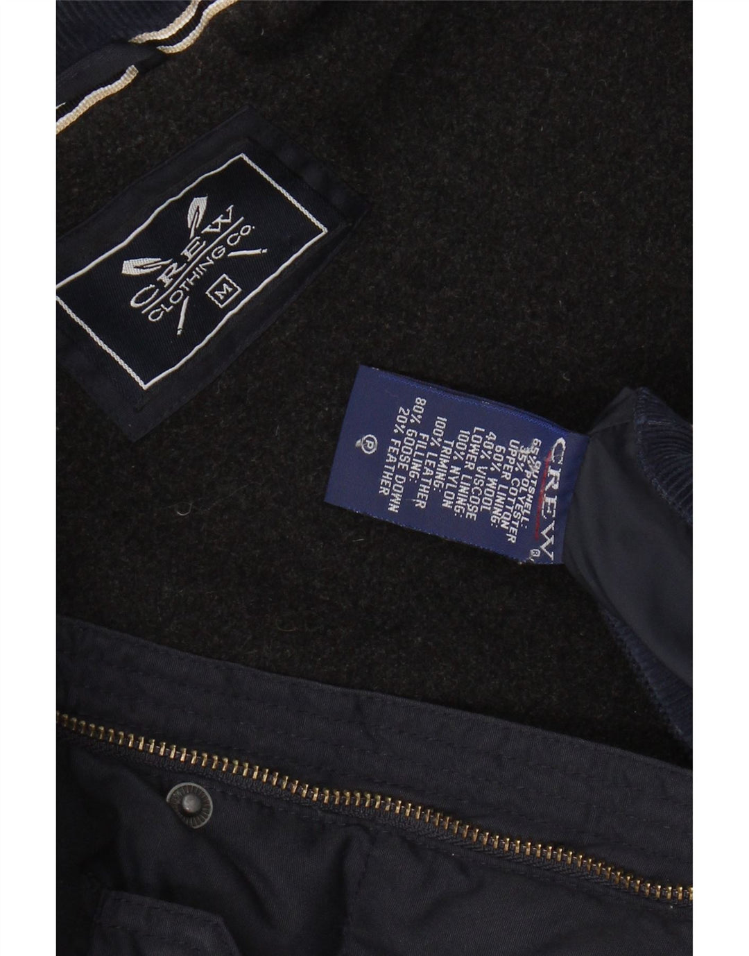 Crew Clothing Ανδρικά padded Gilet UK 38 Medium Navy Blue Polyester