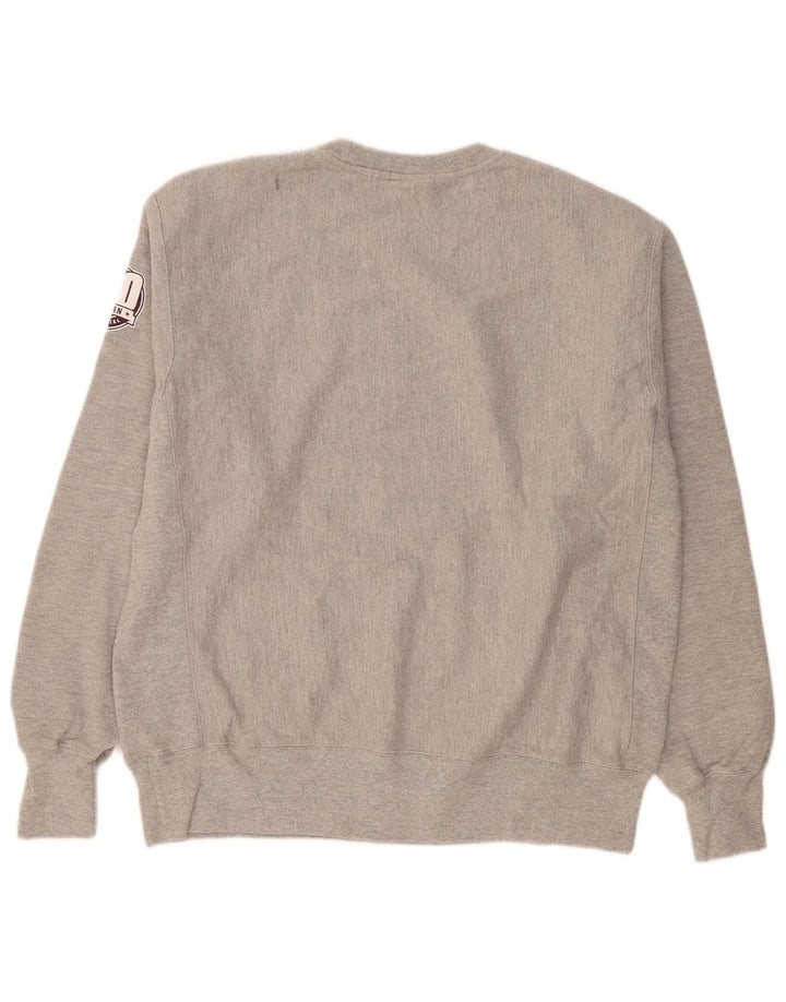 Ανδρικό γραφικό φούτερ Champion Jumper μεγάλο γκρι βαμβακερό
