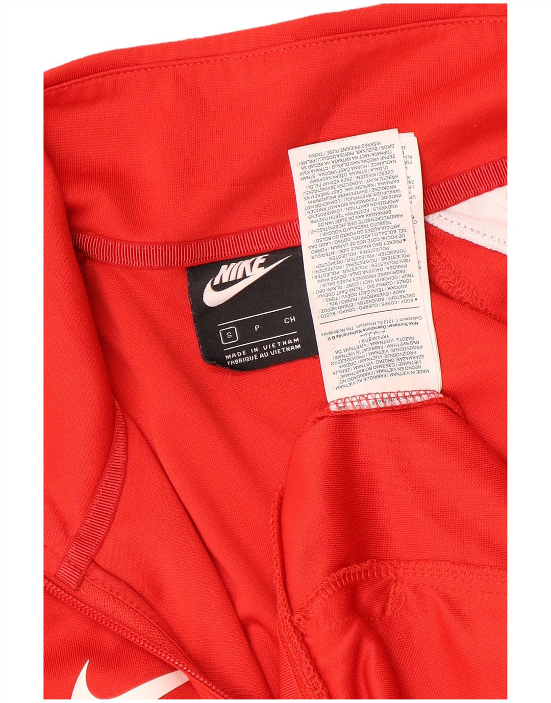 Μπουφάν Nike Swoosh Graphic αθλητική φόρμα Nike Small Red Colourblock
