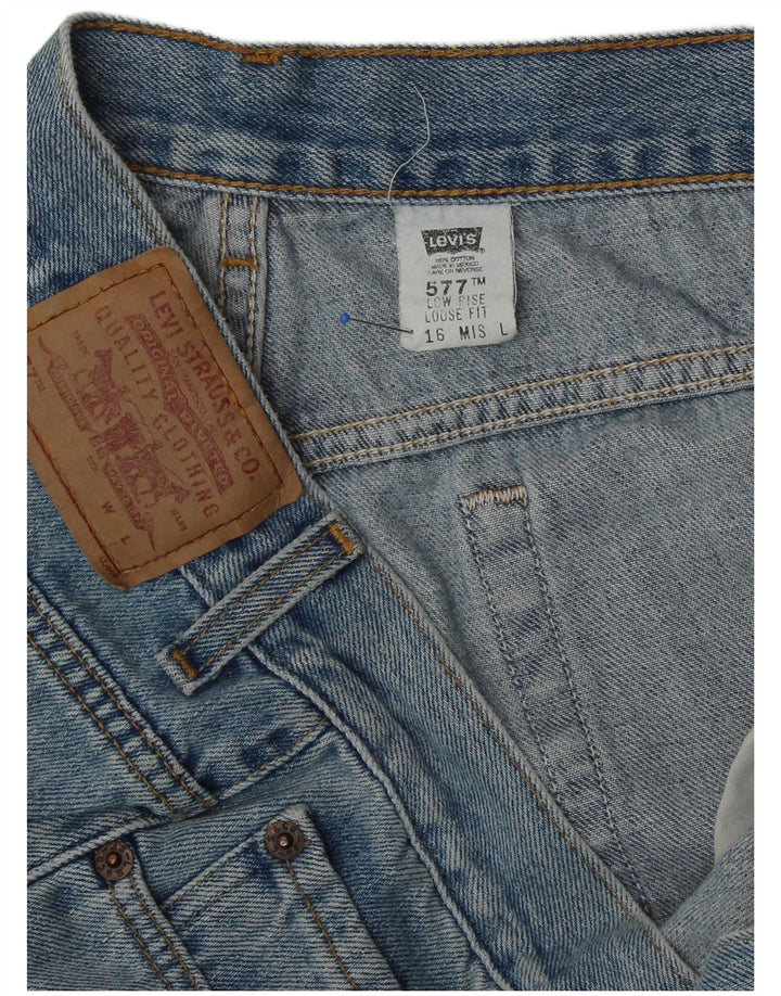 LEVI'S Γυναικείο 577 Χαμηλόμεσο Χαλαρό Τζιν US 16 2XL W38 L33 Μπλε βαμβακερό