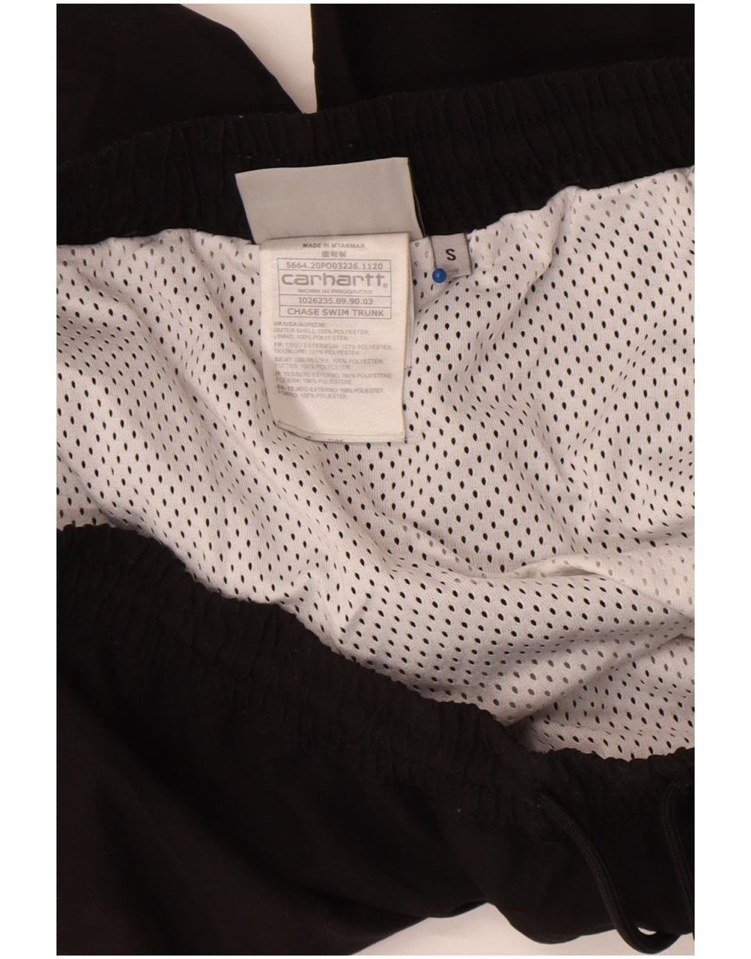 Ανδρικό σορτς κολύμβησης Carhartt Μικρό μαύρο πολυεστέρα