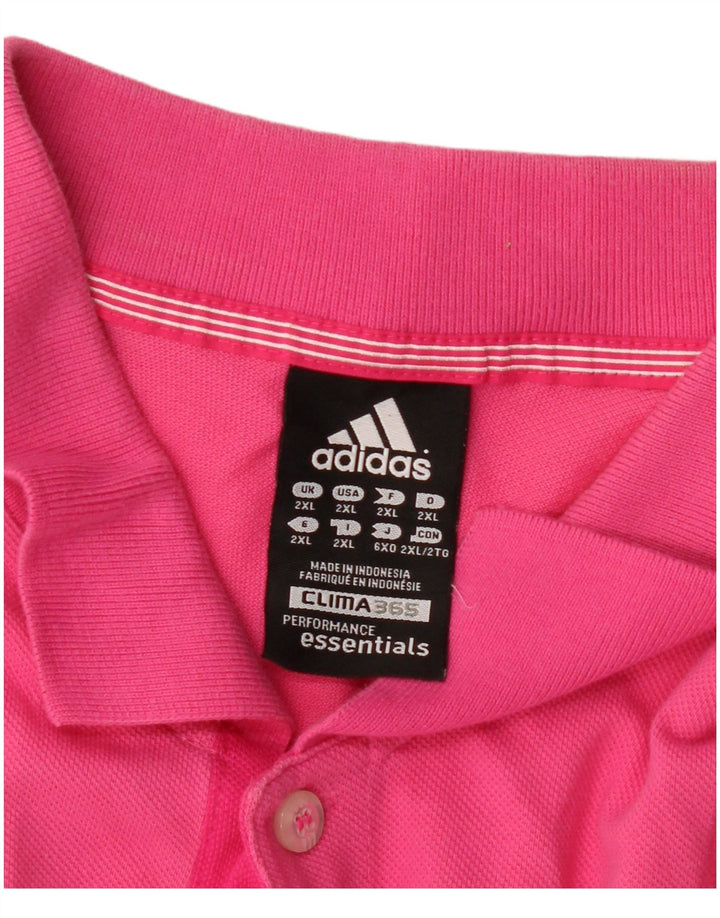 Adidas Ανδρικό Πόλο Μπλουζάκι 2XL Ροζ