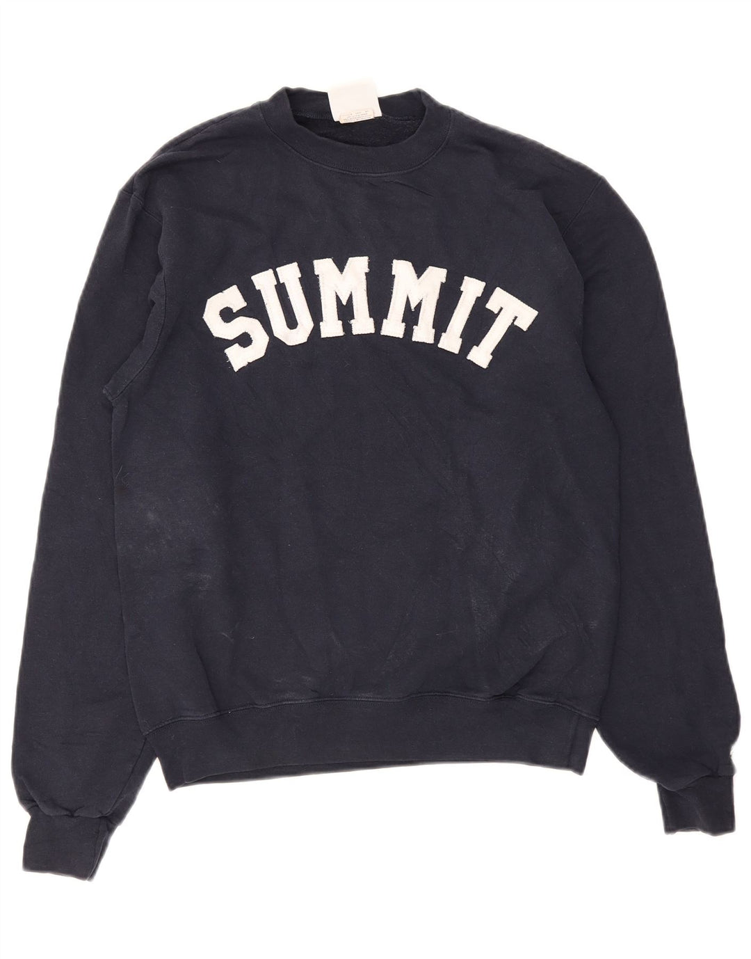 Champion Mens Summit Graphic Φούτερ Jumper Small Navy Blue Cotton