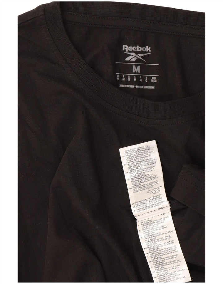 Ανδρικό T-Shirt Reebok Top Μεσαίο μαύρο βαμβακερό