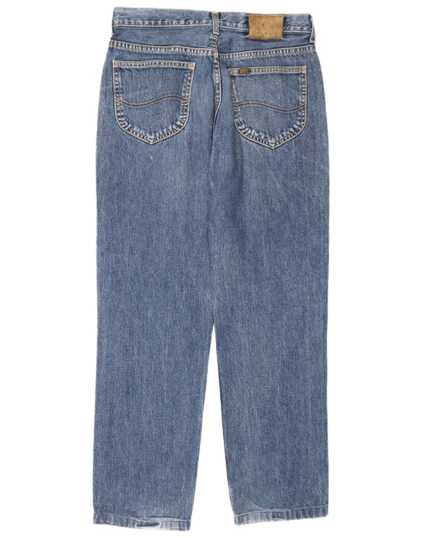Lee Mens Straight Jeans W32 L30 Μπλε Βαμβακερό