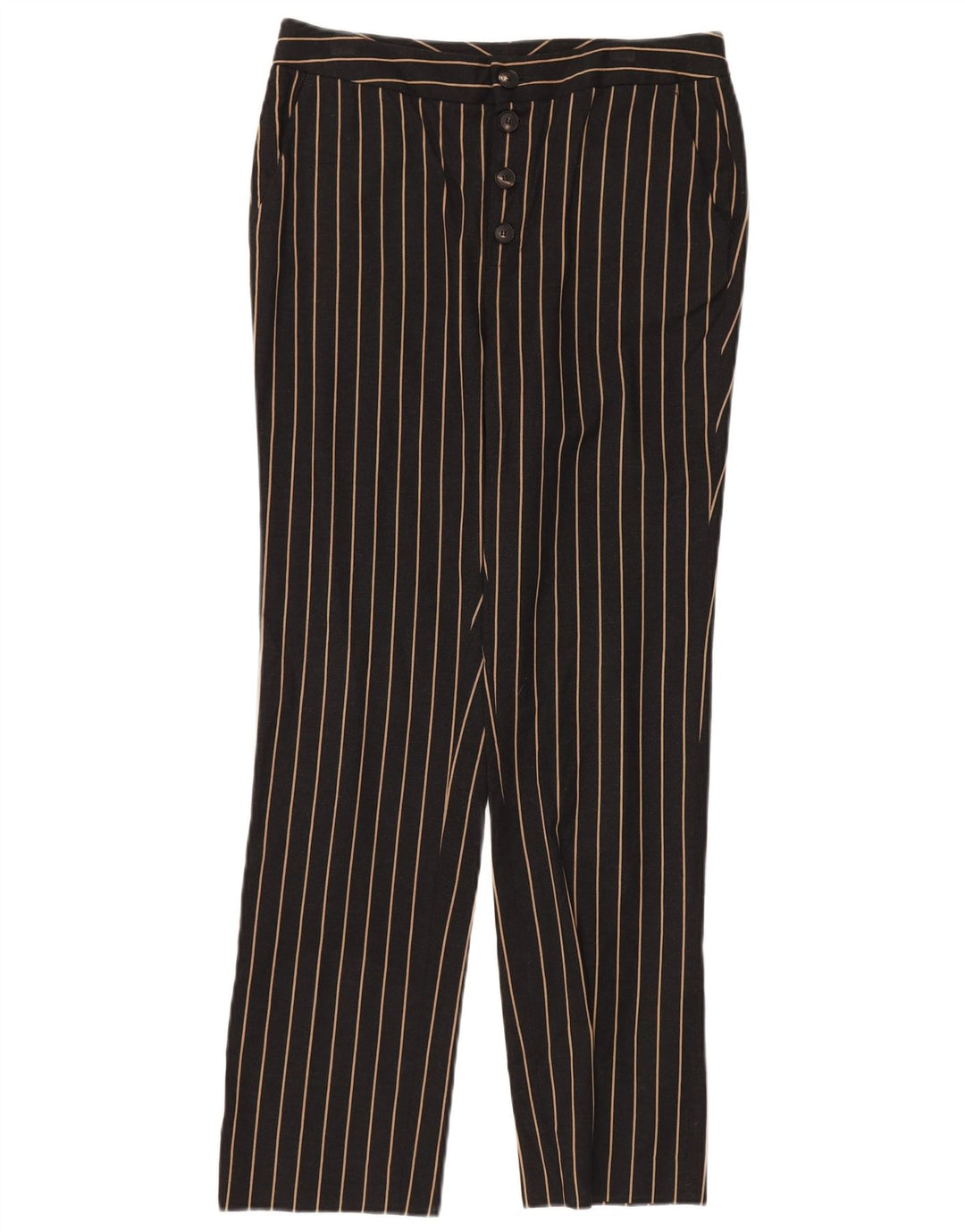 MASSIMO DUTTI Γυναικείο ψηλόμεσο παντελόνι Chino EU 38 Small W28 L28 Μαύρο