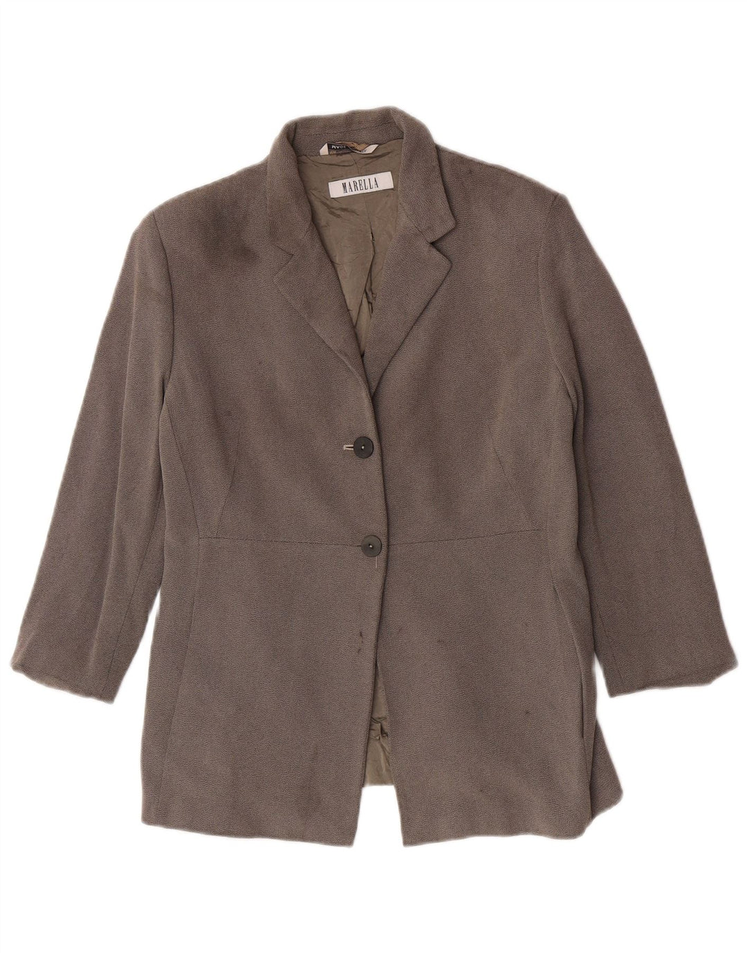 Marella Γυναικείο μπουφάν blazer UK 16 Large Grey Viscose