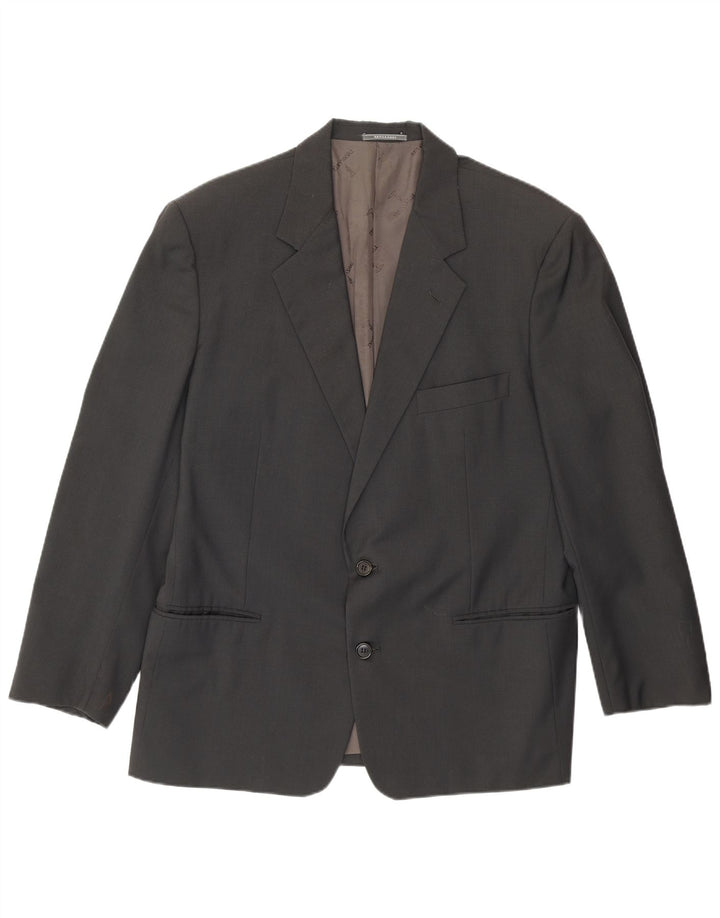Trussardi Ανδρικό σακάκι σακάκι με 2 κουμπιά IT 52 XL Γκρι παρθένο μαλλί