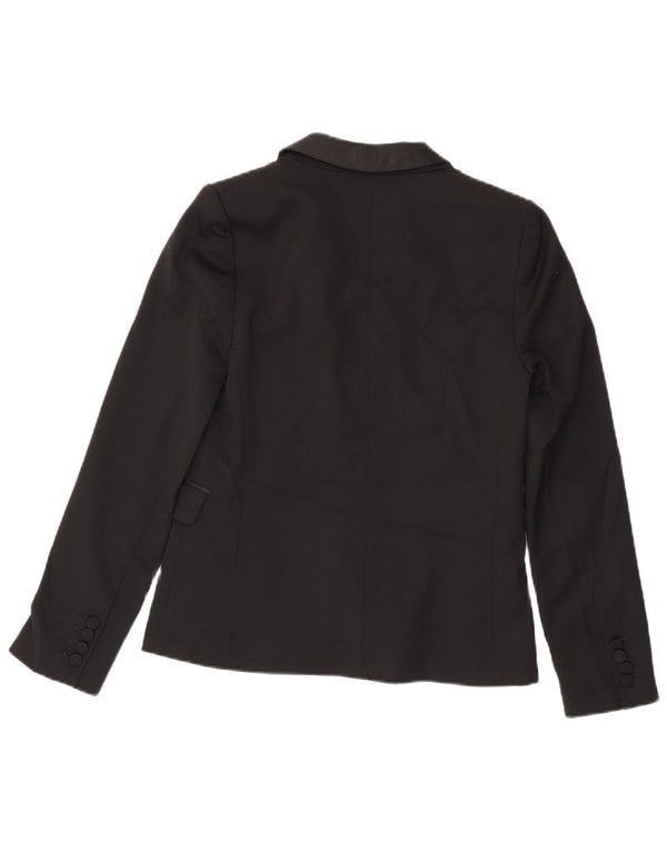 Jack Wills Womens University Outfitters Blazer Jacket UK 10 Small Black