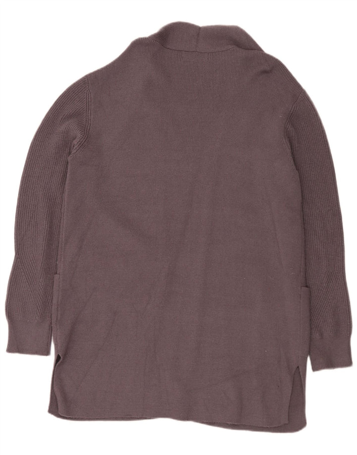 Marks & Spencer Γυναικείο Longline ανοιχτό πουλόβερ ζακέτα UK 14 Large Grey