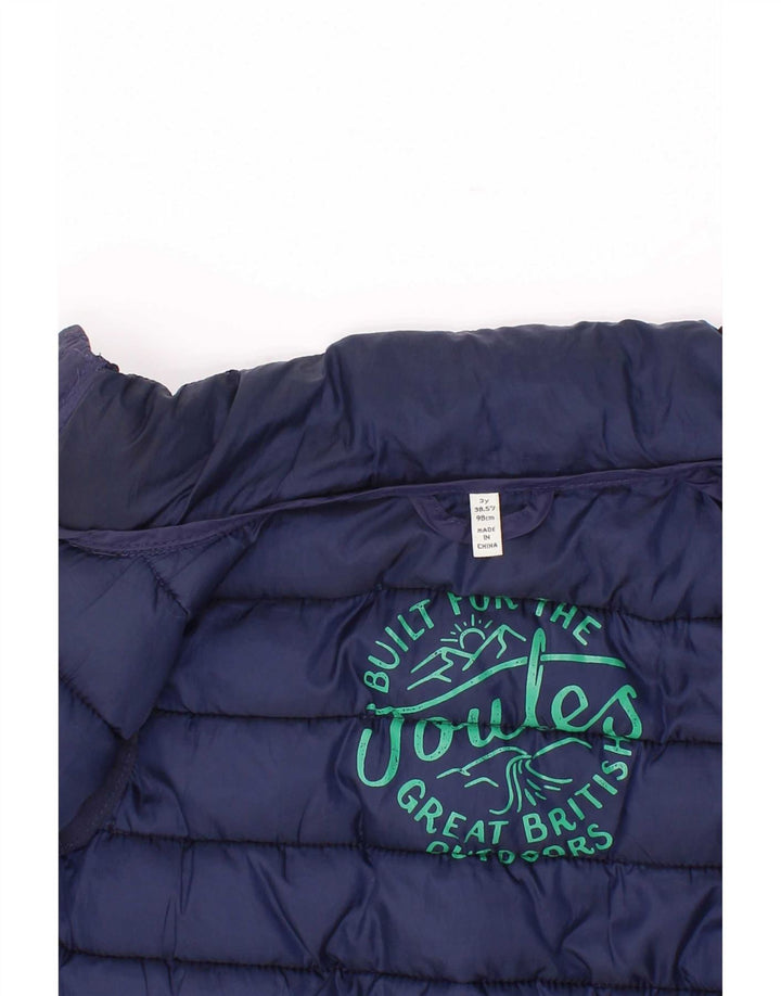 Joules Boys Padded Gilet 2-3 Years Navy Blue Polyester