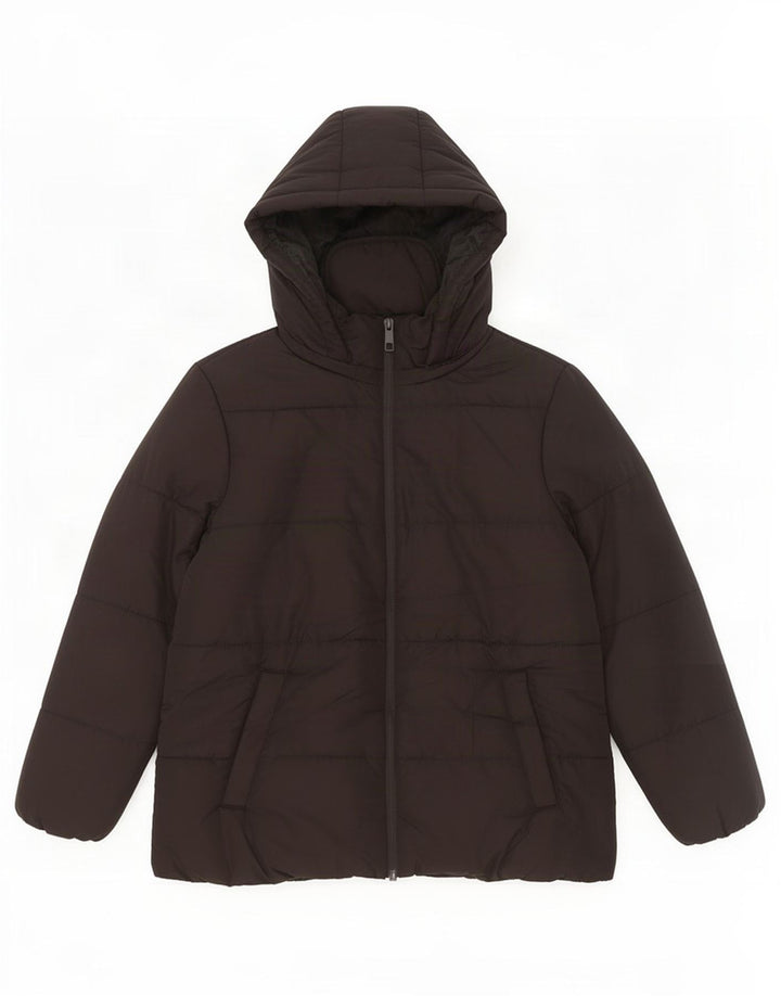 Marks & Spencer Γυναικείο μπουφάν με κουκούλα UK 18 XL μαύρο πολυεστέρα