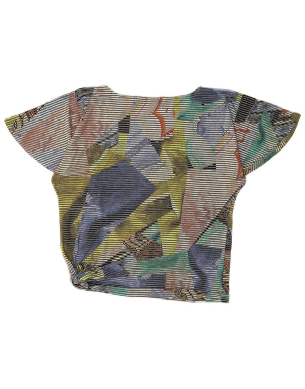Desigual Γυναικεία Crop Μπλούζα Τοπ UK 14 μεσαία πολύχρωμη ρίγα