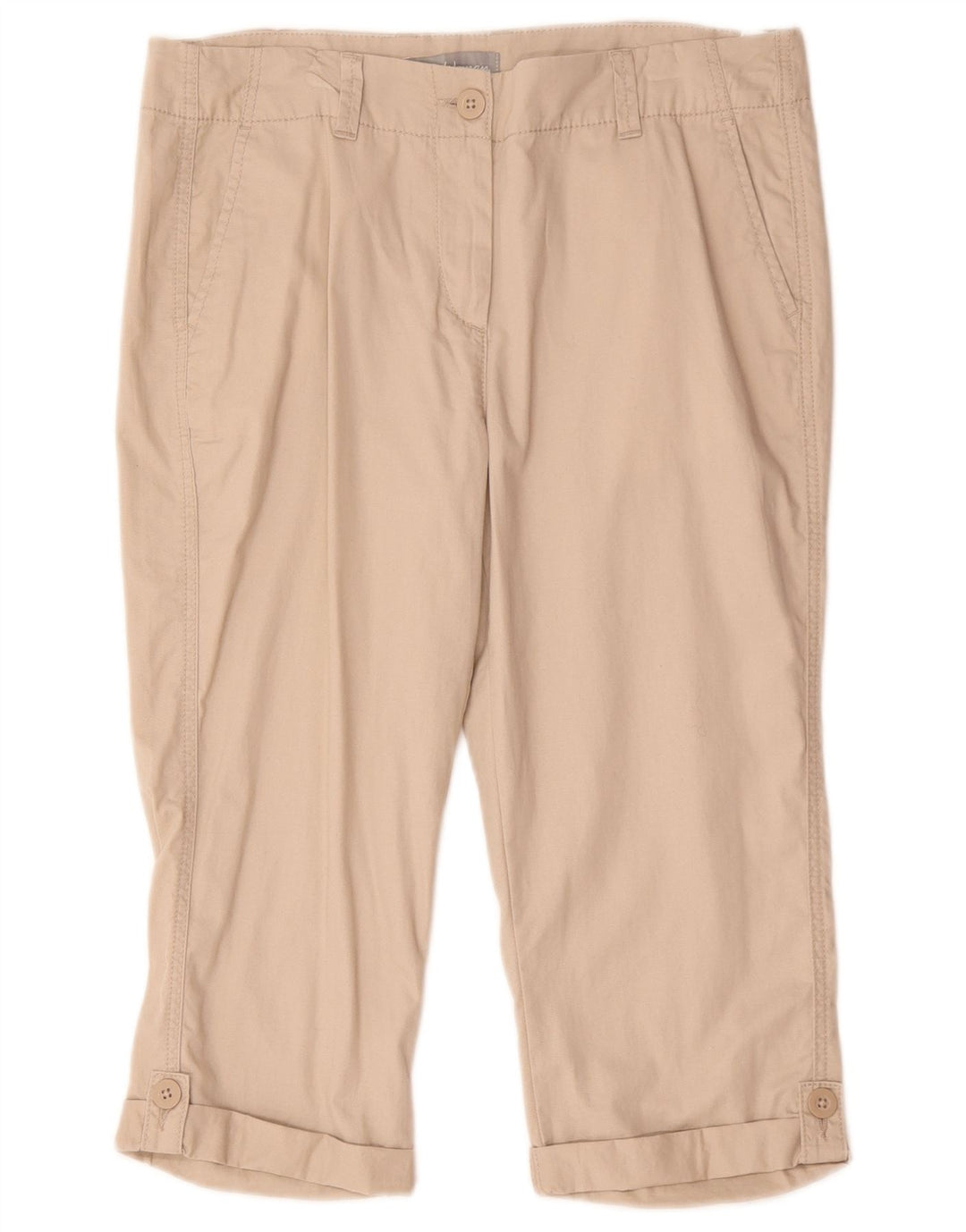 Marks & Spencer Γυναικεία βερμούδα UK 12 Medium W32 Μπεζ βαμβακερό