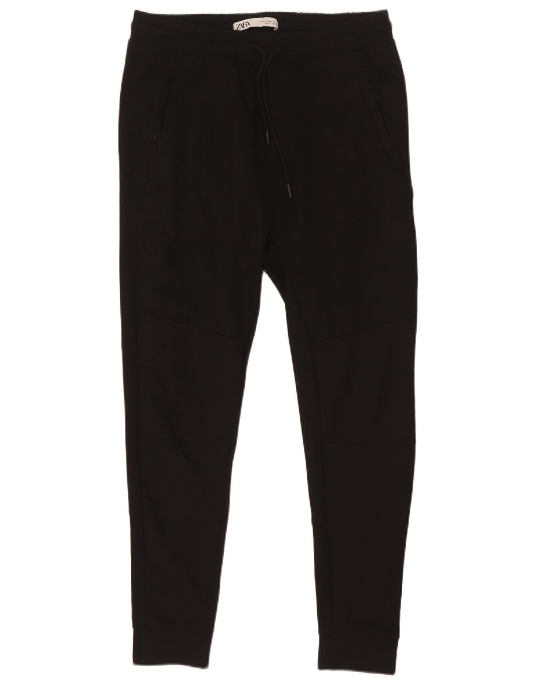 Ανδρική φόρμα Zara Παντελόνι Joggers Μεσαίο Μαύρο Πολυεστέρα