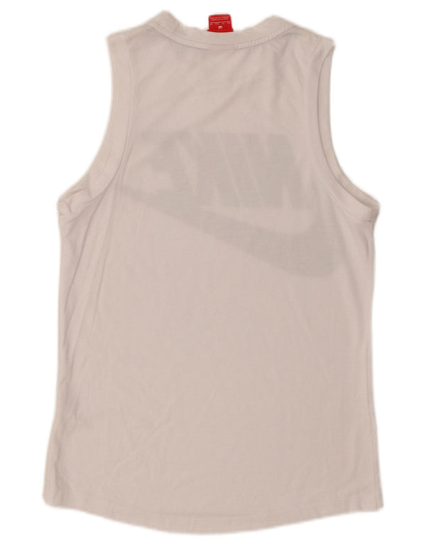 Ανδρικό γραφικό φανελάκι Nike XS Λευκό