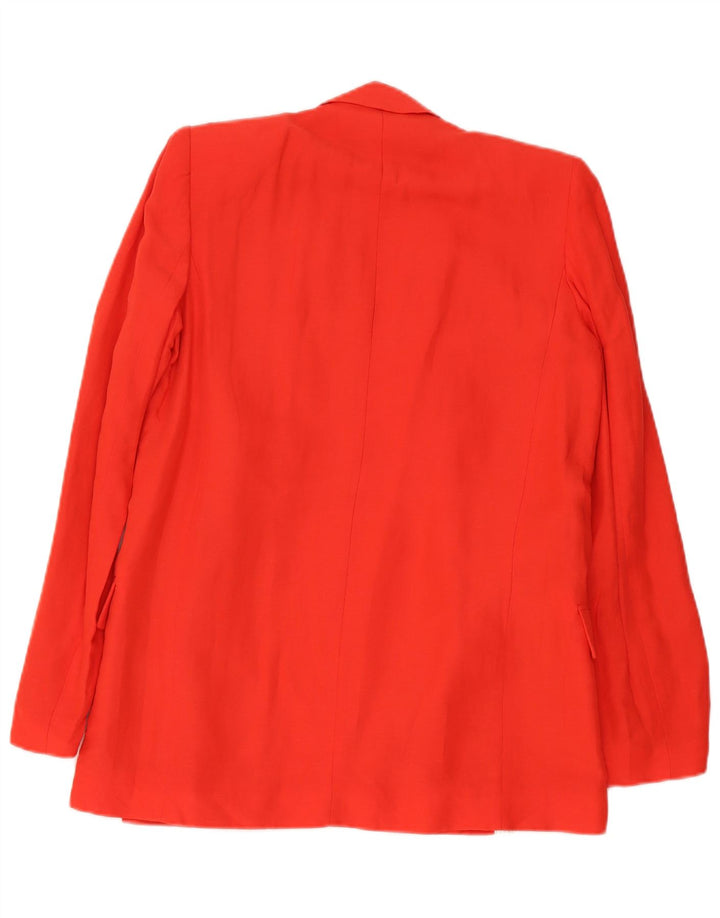 Zara Γυναικείο Μπουφάν Blazer UK 10 Small Red Viscose