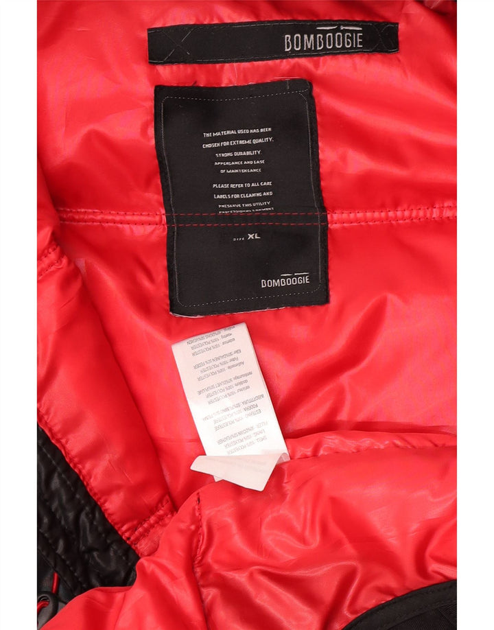 Ανδρικό Bomboogie Graphic Graphic Padded Jacket UK 42 XL Black Polyester