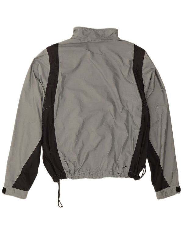 Adidas Ανδρικό μπουφάν βροχής UK 40 Large Grey Colourblock Polyester