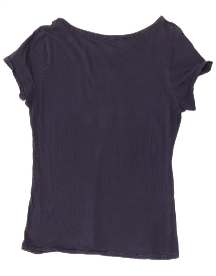 Γυναικείο γραφικό T-Shirt Timberland Top UK 12 Medium Navy Blue