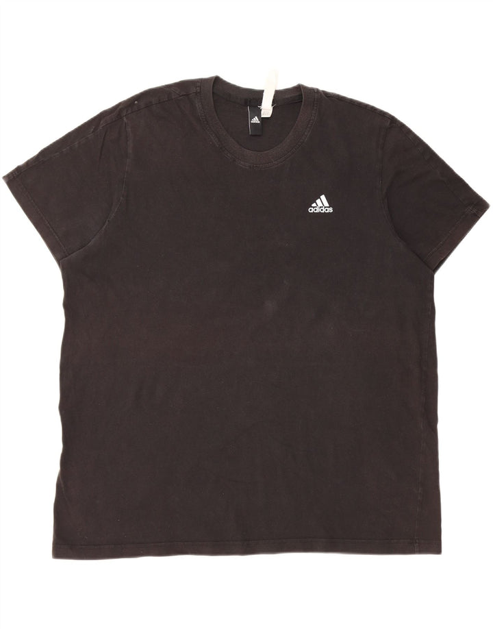 Ανδρικό T-Shirt ADIDAS Top 2XL Μαύρο βαμβακερό