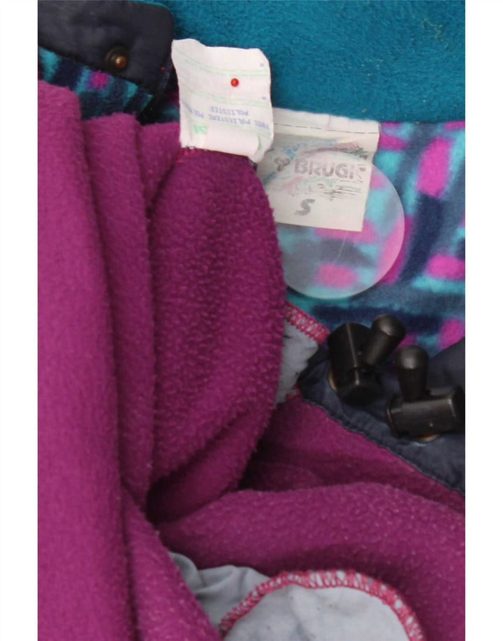 Brugi Ανδρικό φερμουάρ Fleece Jumper Μικρό Μπλε Γεωμετρικός Πολυεστέρας