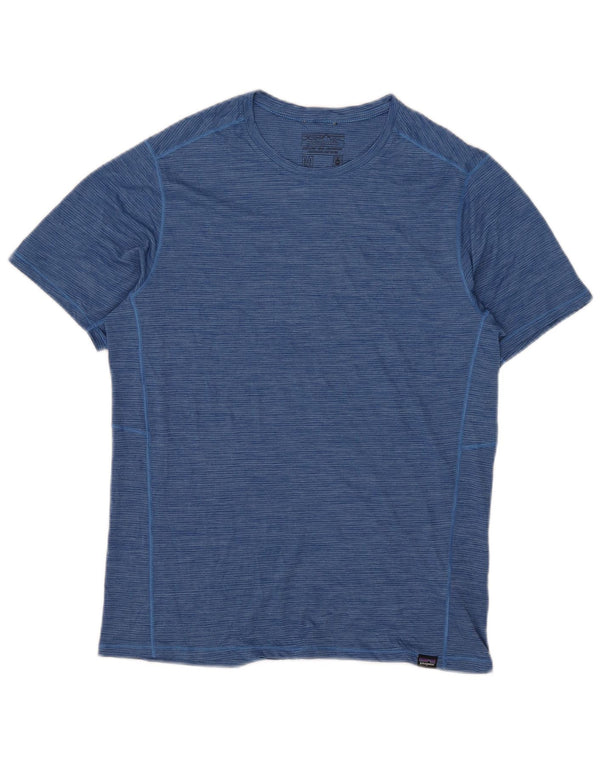 Ανδρικό T-Shirt Patagonia Top Medium Blue Pinstripe Polyester