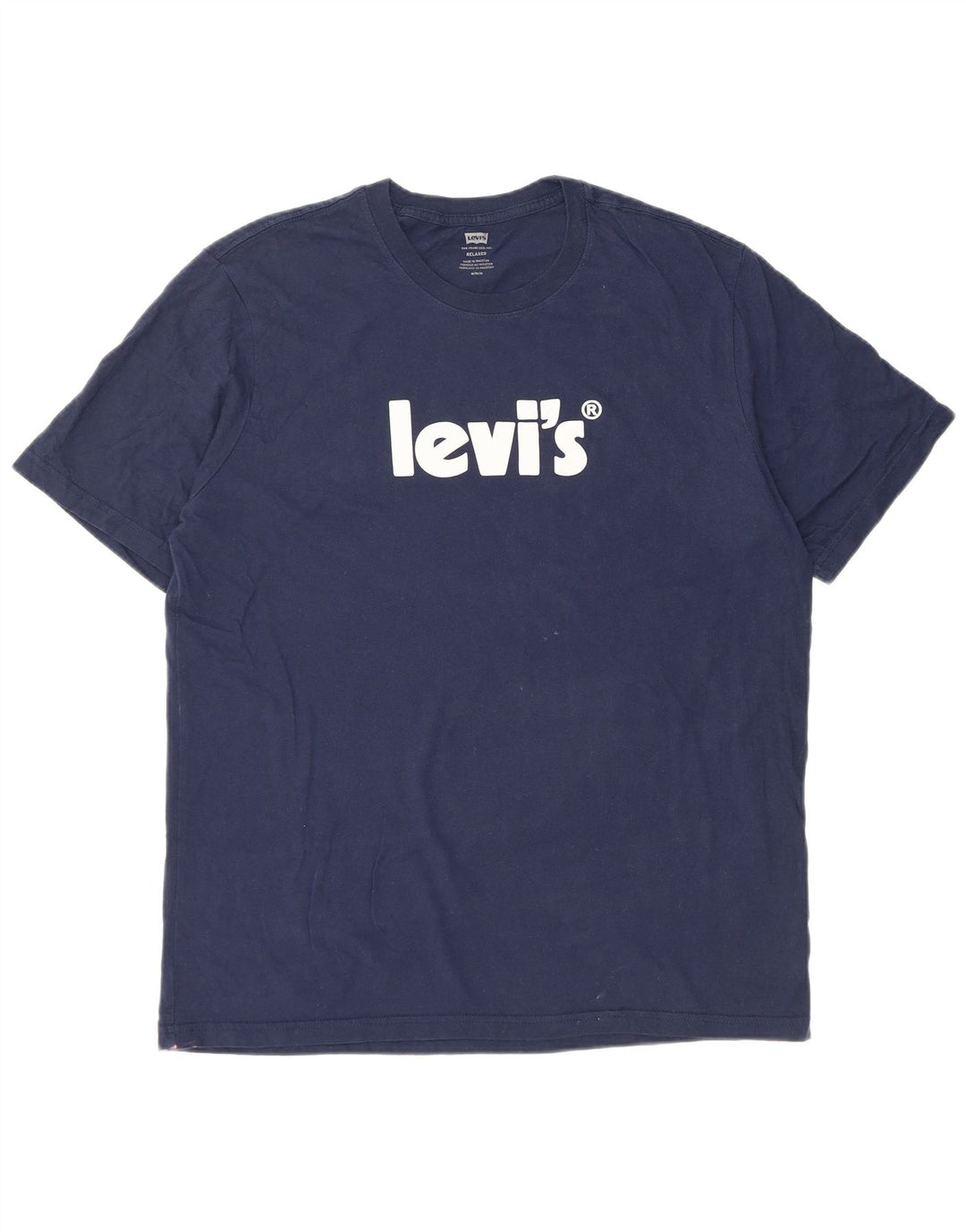 Ανδρικό μπλουζάκι Levi's Relaxed Graphic Top από μεσαίο μπλε ναυτικό βαμβακερό