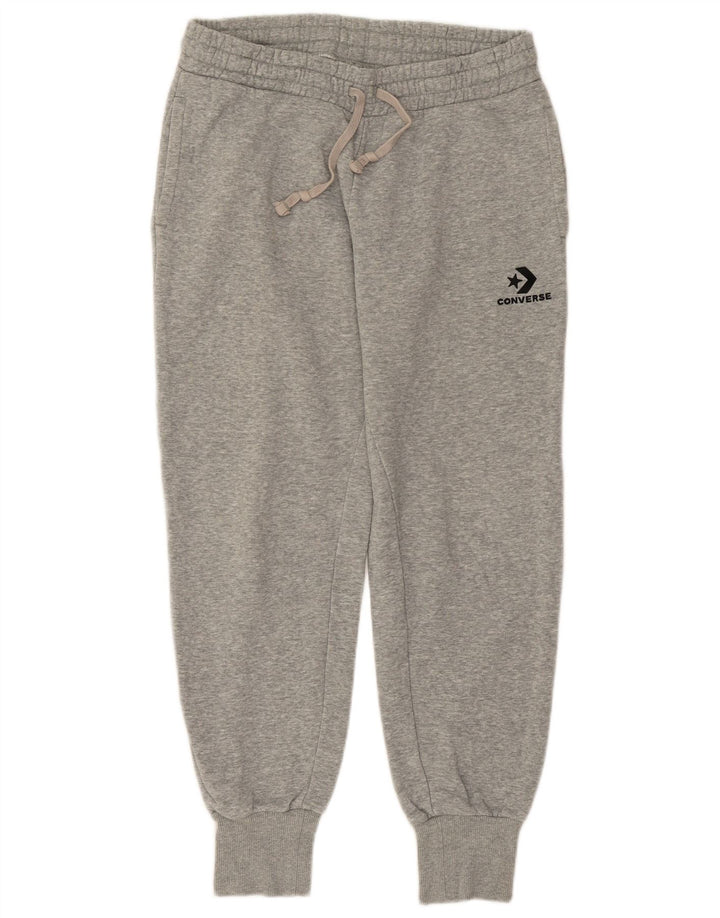 Γυναικεία αθλητική φόρμα CONVERSE Παντελόνι Joggers UK 14 μεσαίο γκρι βαμβακερό