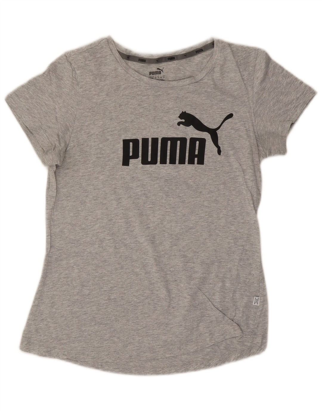Γυναικείο γραφικό μπλουζάκι PUMA Top UK 12 Medium Grey Flecked