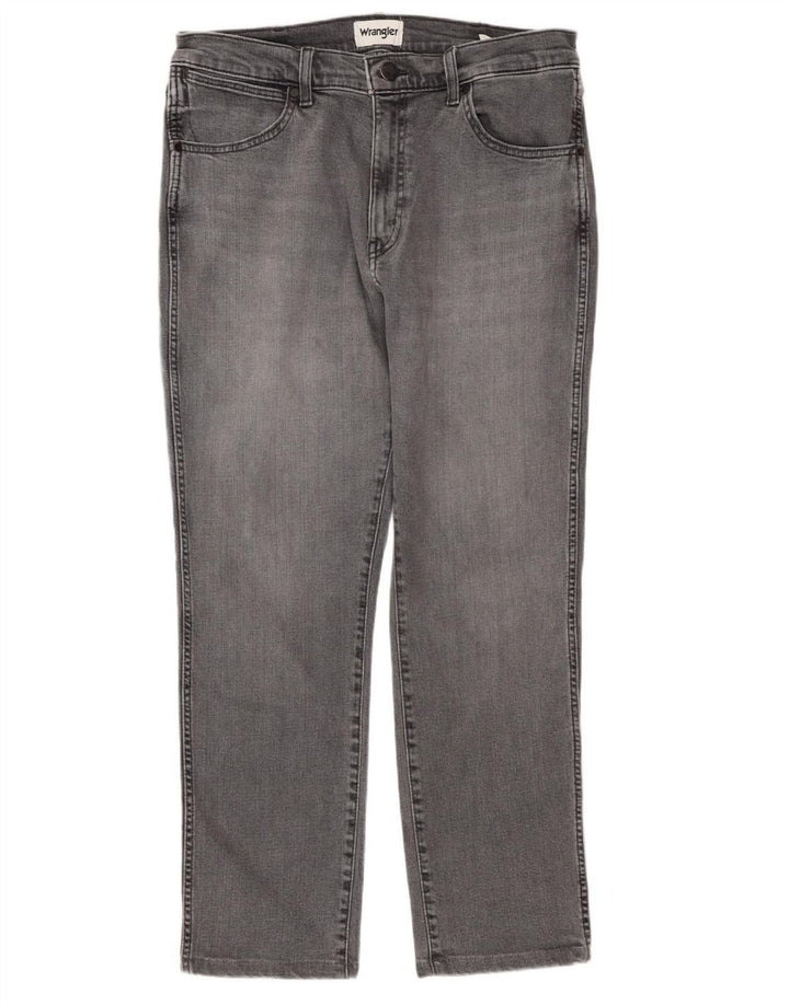 WRANGLER Ανδρικό τζιν Larston Slim W33 L27 Γκρι βαμβακερό