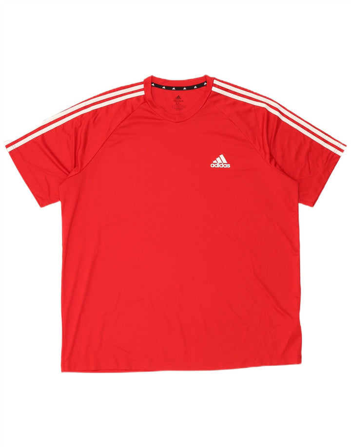 Adidas Ανδρικό T-Shirt Aeroready Top 2XL κόκκινο πολυεστέρα