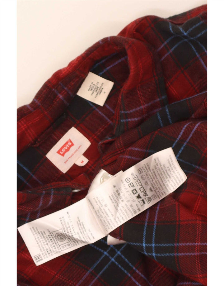Ανδρικό φανελένιο πουκάμισο Levi's μεσαίο κόκκινο βαμβακερό