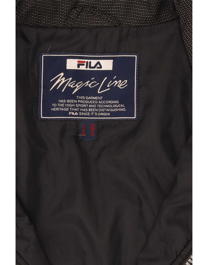 Fila Ανδρικό μπουφάν σκι με κουκούλα IT 56 3XL Navy Blue Colourblock
