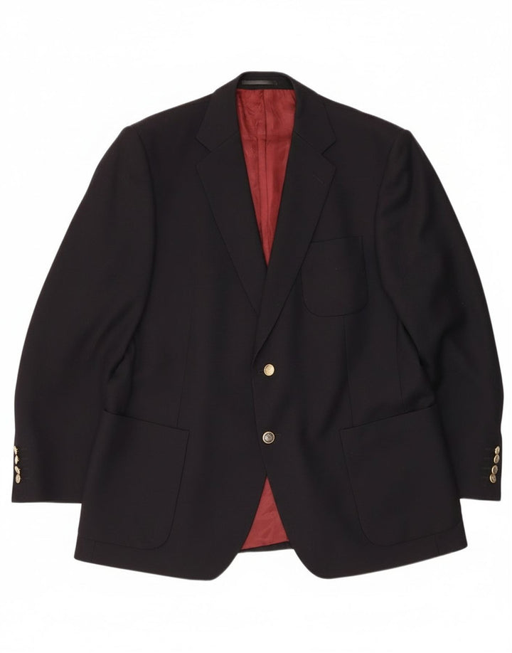 Magee Ανδρικό σακάκι με 2 κουμπιά σακάκι UK 44 Large Navy Blue Wool