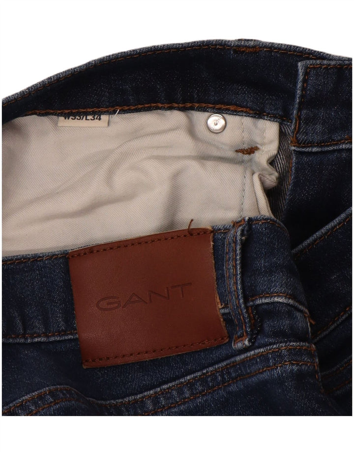 Ανδρικό Gant Slim Jeans W33 L32 Μπλε βαμβακερό