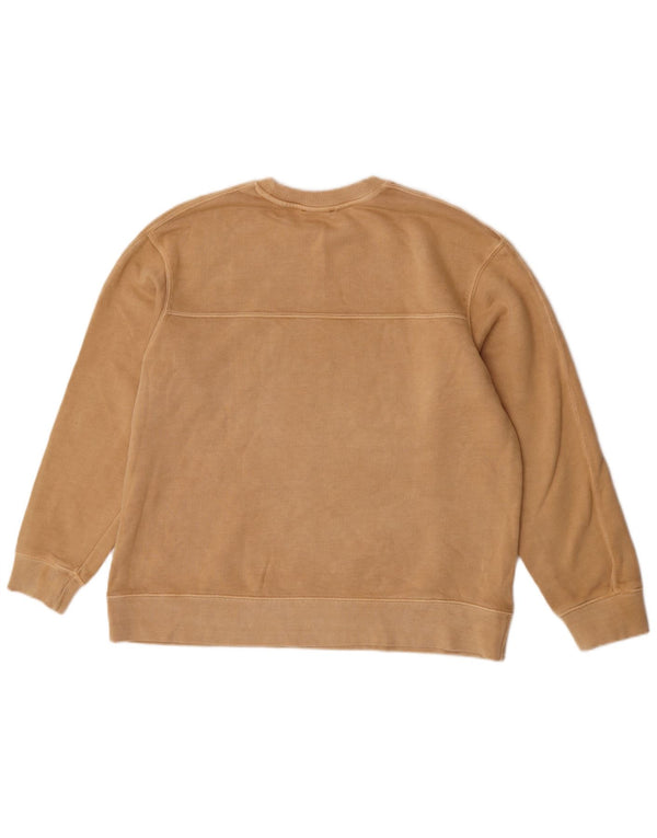 Zara Γυναικεία φούτερ Oversized Jumper UK 14 Medium Beige Βαμβακερό