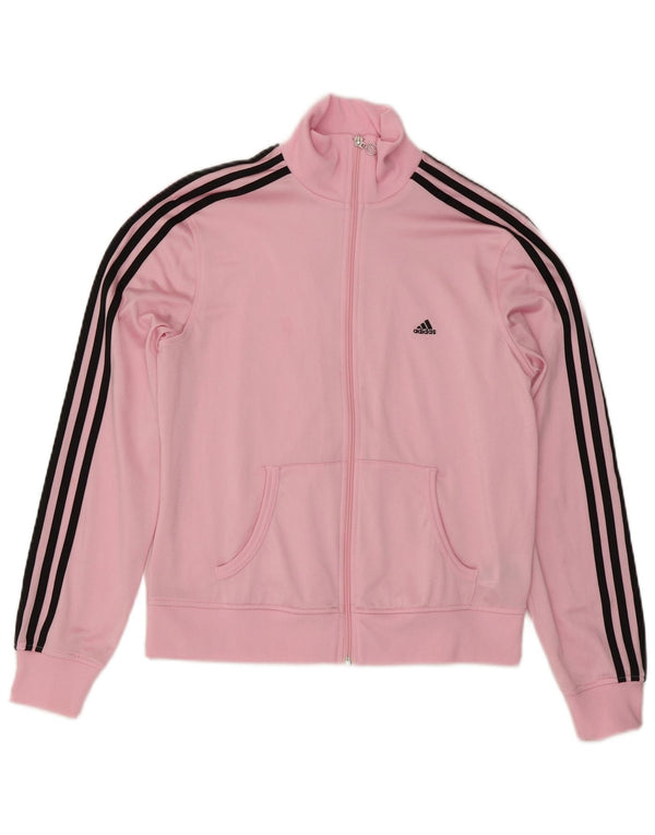 Γυναικεία αθλητική φόρμα Adidas Top Jacket UK 16 Large Pink Polyester