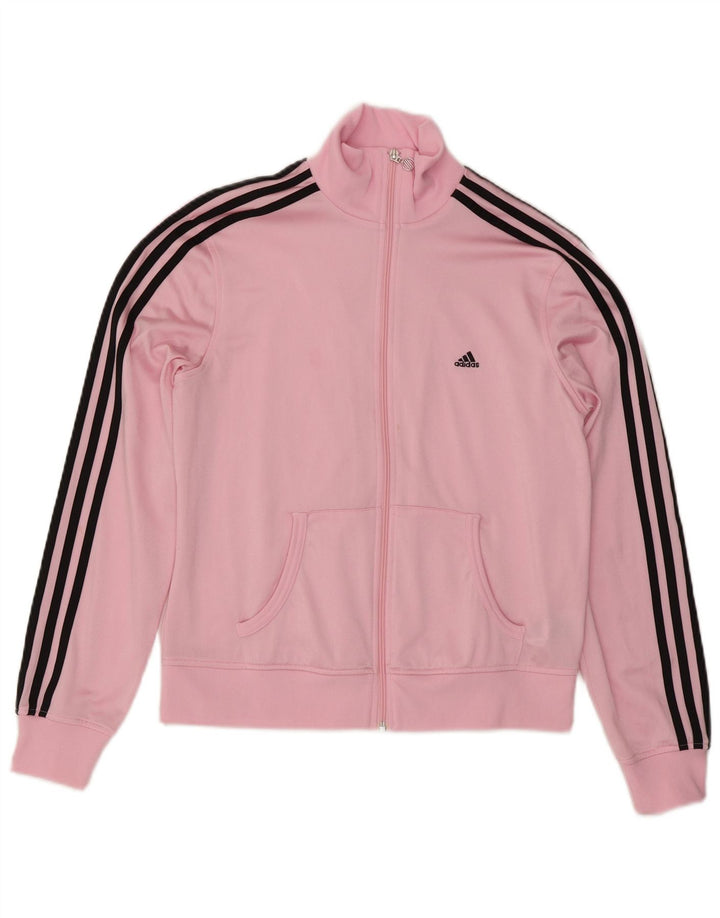 Γυναικεία αθλητική φόρμα Adidas Top Jacket UK 16 Large Pink Polyester