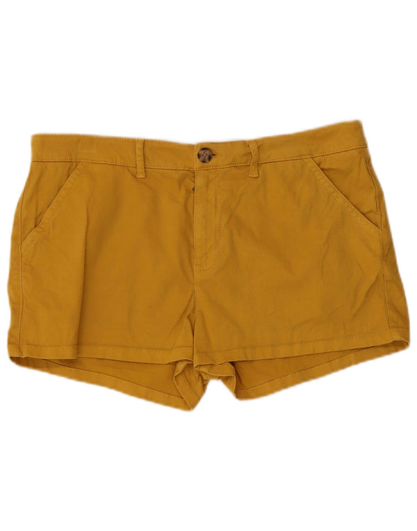 Superdry Γυναικείο σορτς Chino UK 12 Medium W34 Κίτρινο βαμβακερό