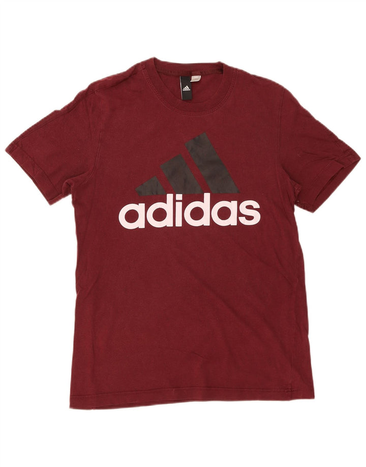 Ανδρικό γραφικό T-Shirt Adidas Top Small Maroon