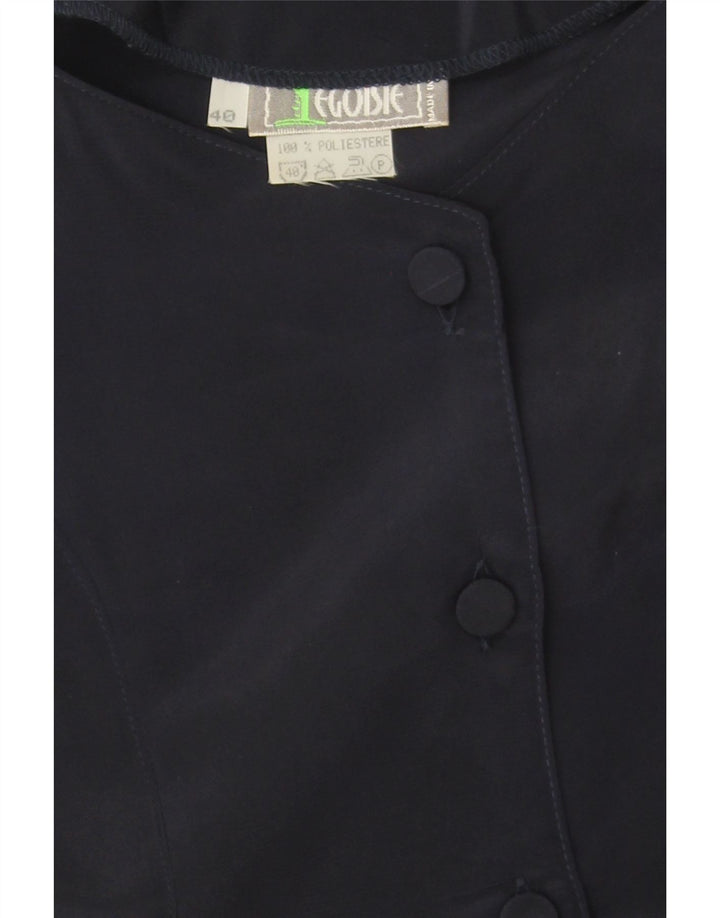 EGOISTE Womens Playsuit IT 40 Small  Navy Blue Polyester Vintage Egoiste and Second-Hand Egoiste from Messina Hembry 