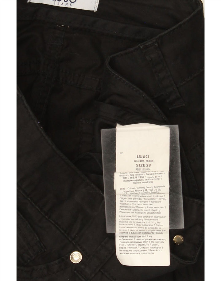 LIU JO Γυναικείο Slim Casual Παντελόνι W28 L29 Μαύρο Βαμβακερό
