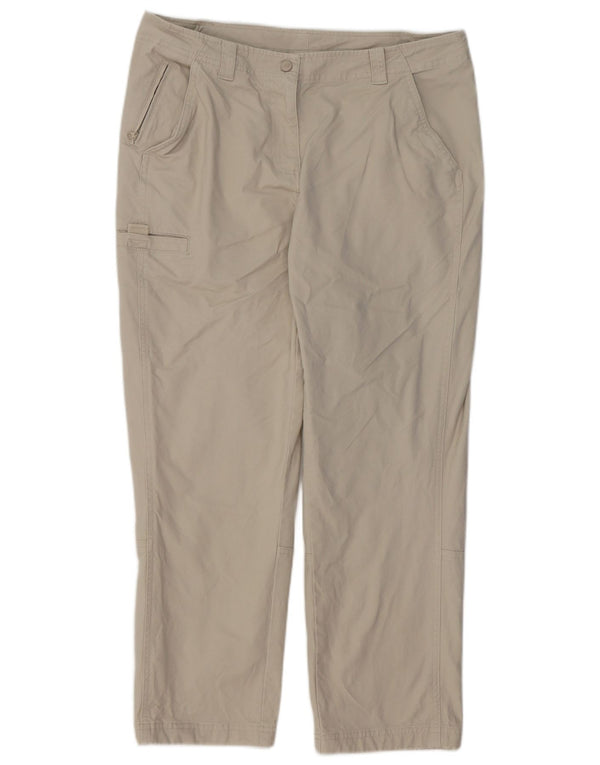 L.L.BEAN Γυναικείο Petite Straight Παντελόνι Cargo US 14 XL W34 L28 Beige