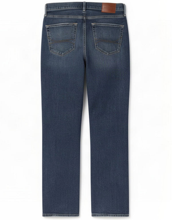 Hollister Mens Distressed Bootcut Jeans W32 L32 Blue Cotton